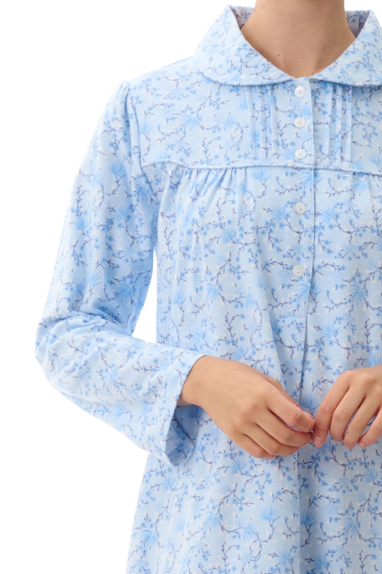 Givoni Vanessa long cotton flannelette nightie Australia | Givoni longe cotton winter nightie Australia