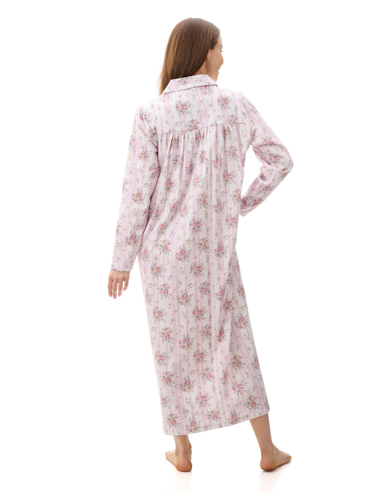 Givoni Beth Long Cotton Flannelette Nightie 5FL83B