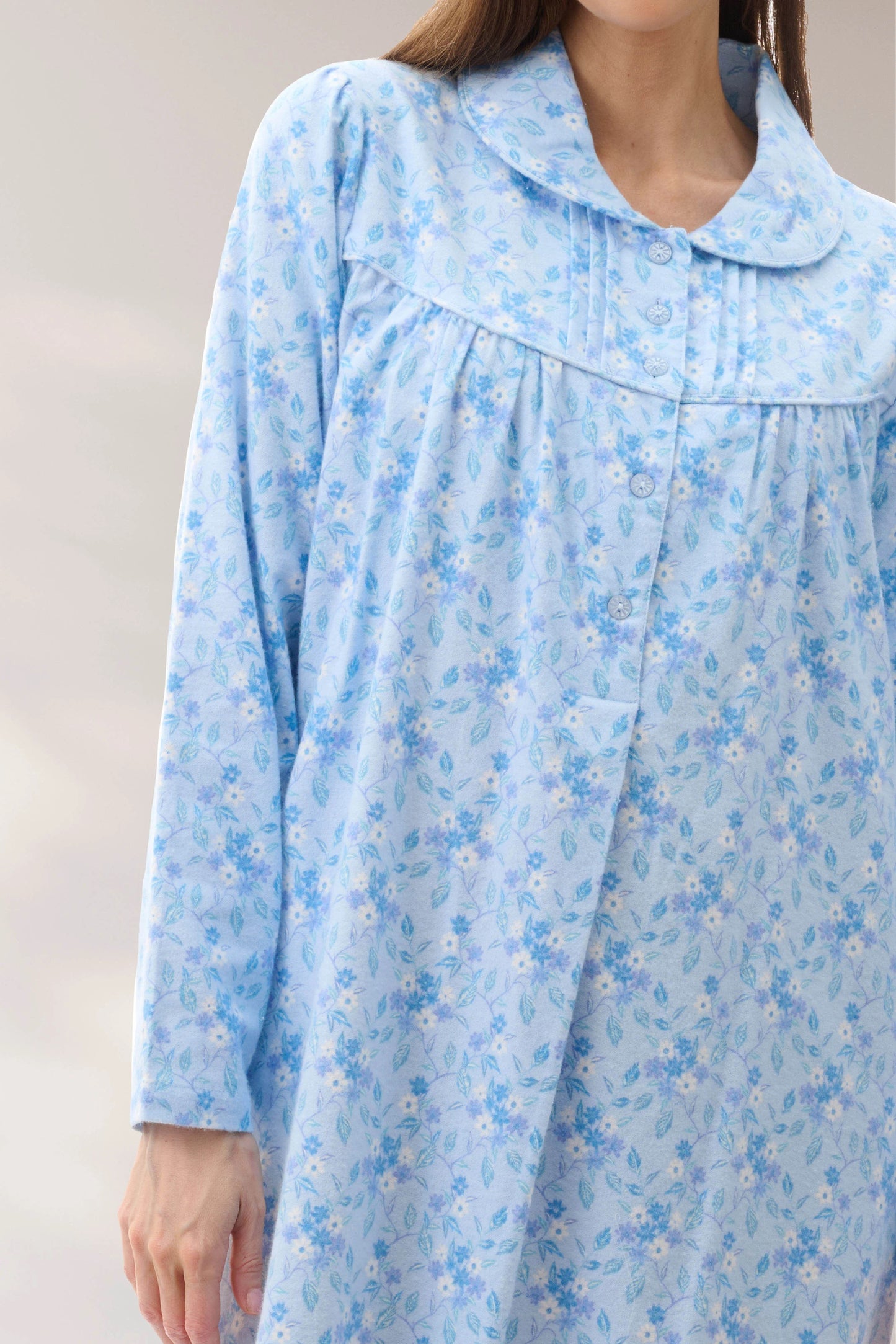 Givoni Aria Long Cotton Flannelette Nightie 5FL88A