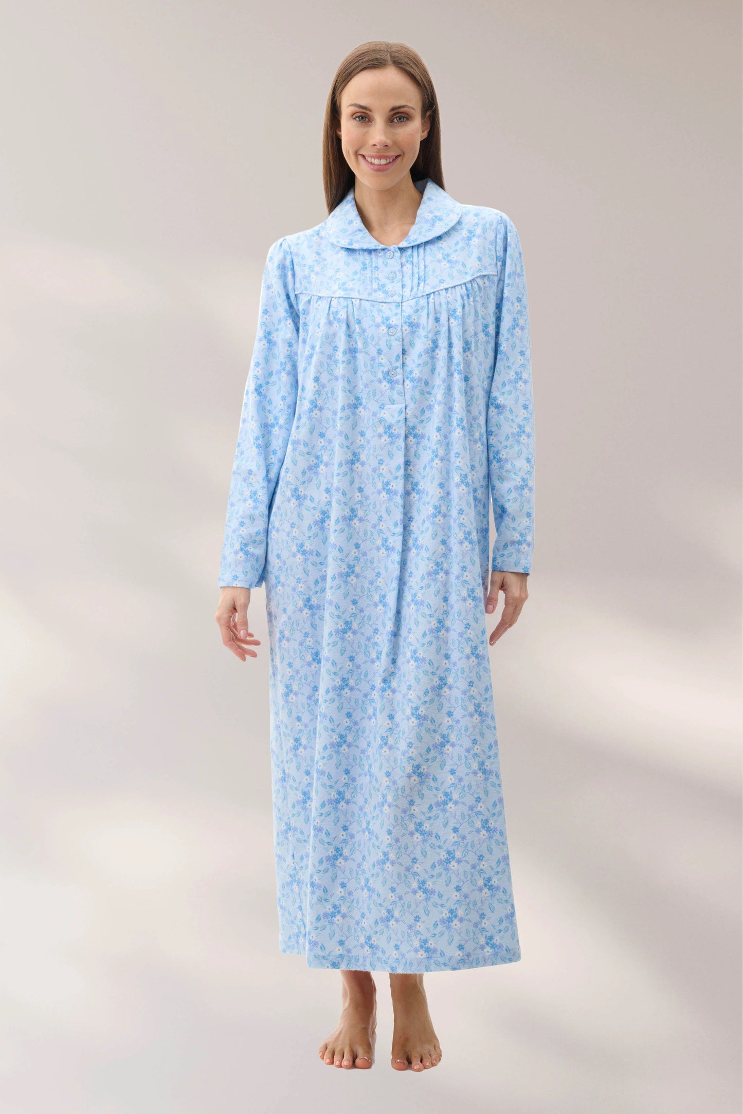 Givoni Aria Long Cotton Flannelette Nightie 5FL88A