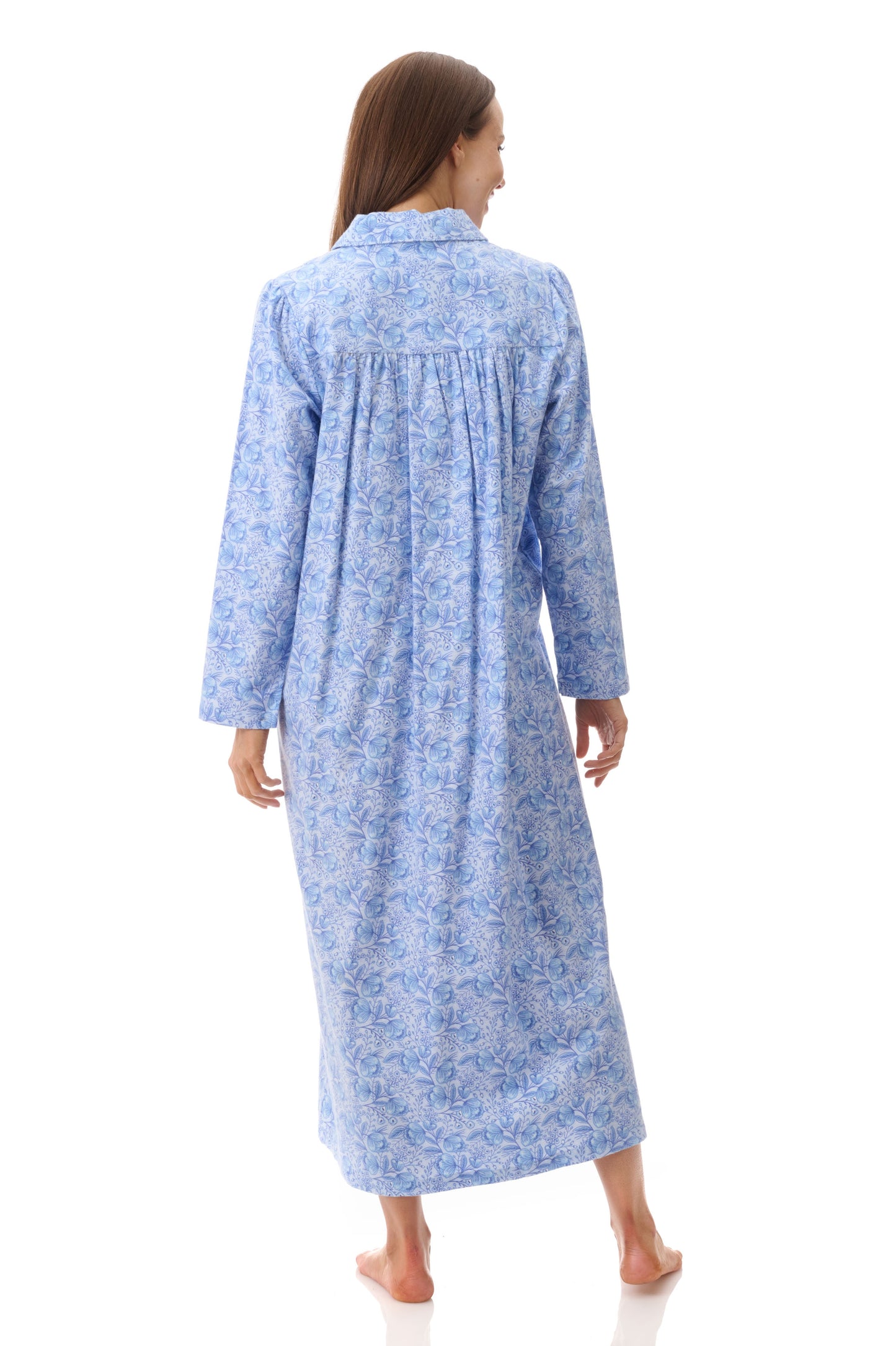 Givoni Kora Long Cotton Flannelette Winter Nightie 7FL83K