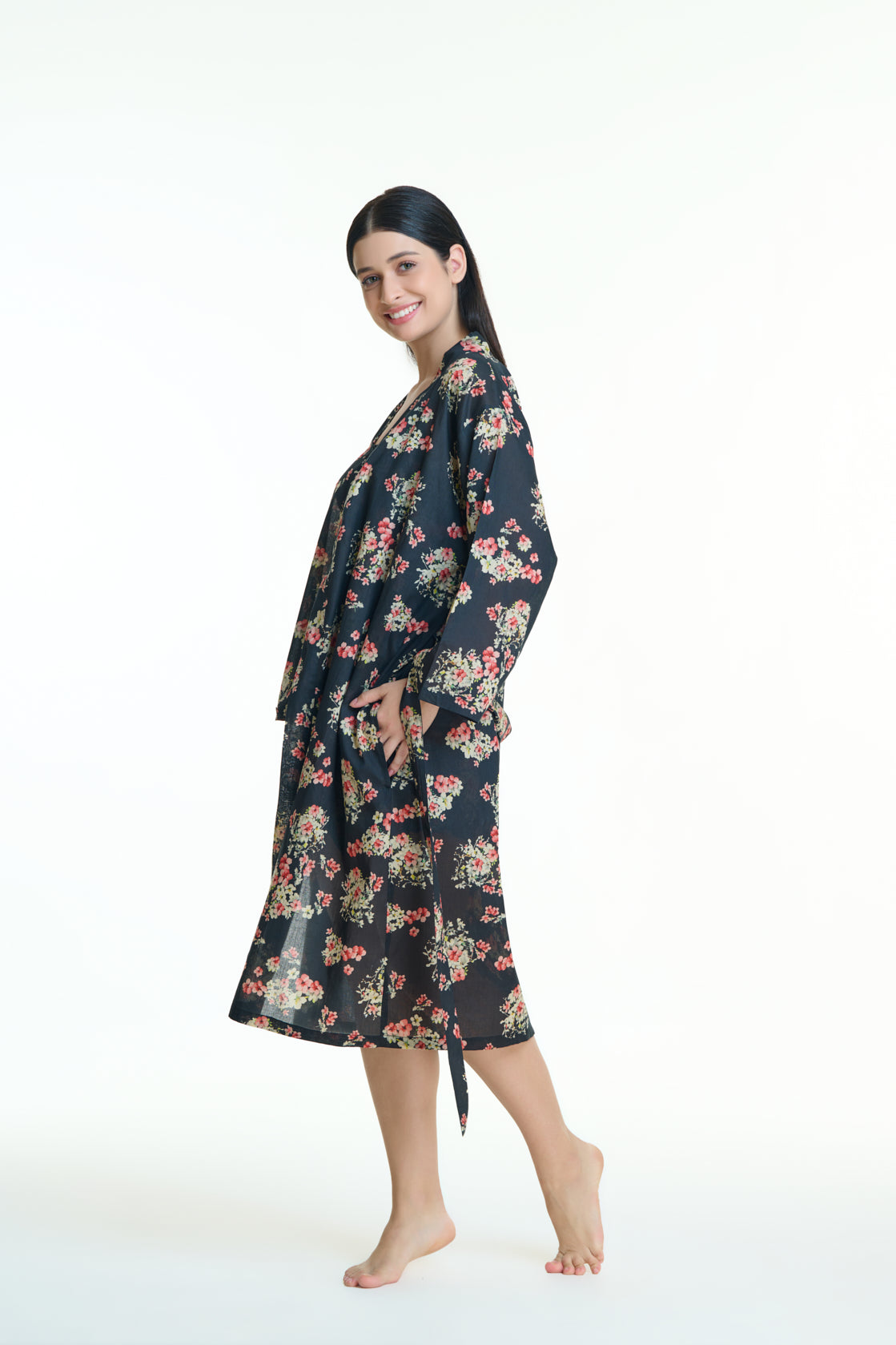 Pure cotton ladies kimono dressing gown Australia