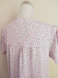 Schrank Cotton Jersey Nightie Wildflower Print - Pink