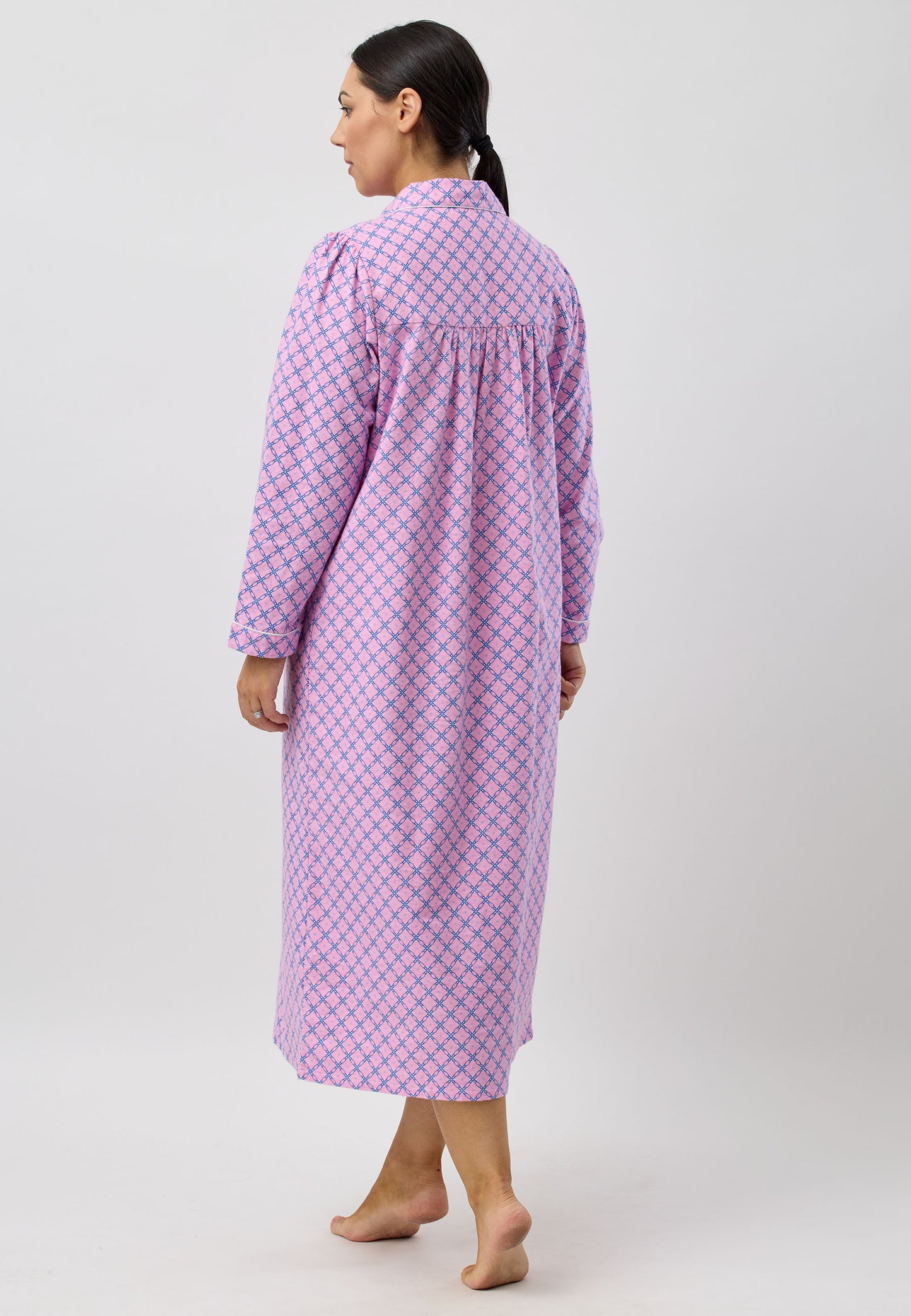 Schrank Long Cotton Flannelette in Pink SK612L5