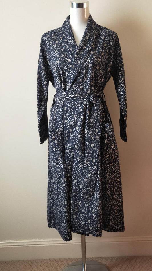 Ladies flannelette dressing gown winter | ladies light winter dressing gown
