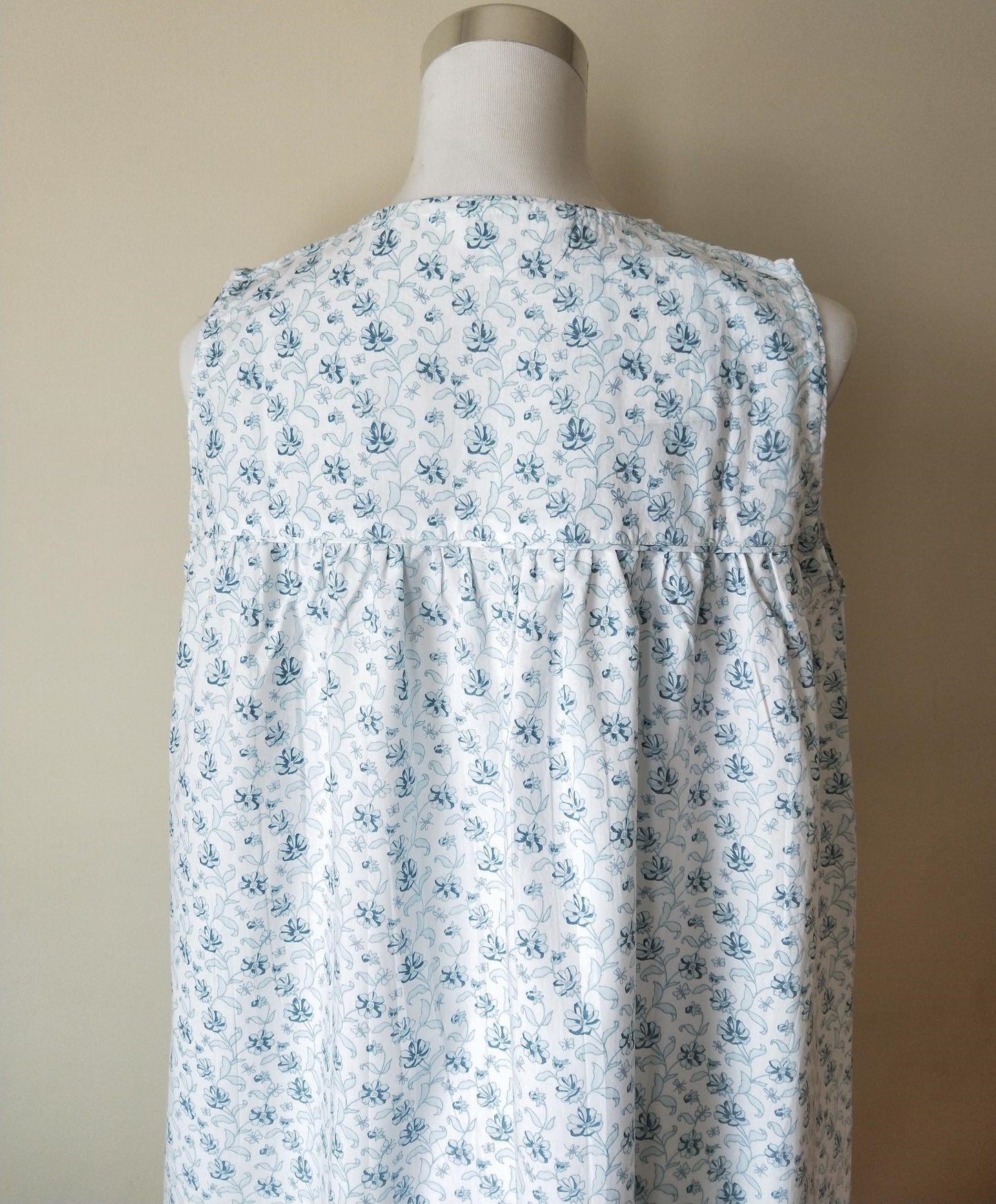 Chateau Sleepwear pure cotton long summer nightie Sydney Australia | ladies long cotton nightie Australia | women's pure cotton sleepwear Australia