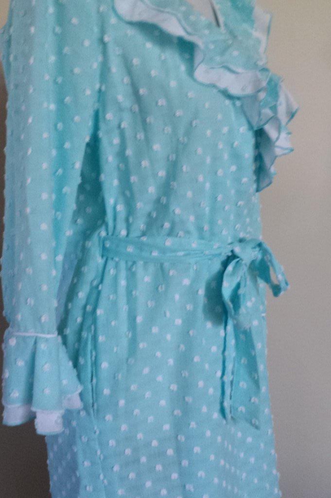 Vikki James Contessa Flounce Collar Cotton Dressing Gown - Matilda Jane Lingerie & Sleepwear