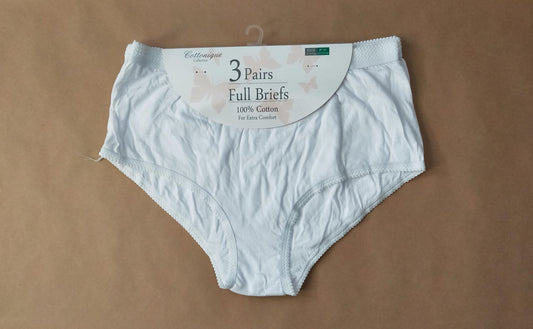 Ladies plus size pure cotton briefs Australia | Ladies Size 18 20 22 24 26 28 30 pure cotton briefs Australia | women's plus size cotton knickers panties Australia | women's large size pure cotton briefs Australia