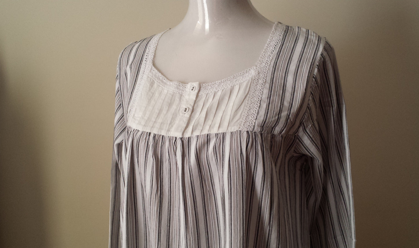 French Country Brushed Cotton Nightie Australia | Pure Cotton Nightwear Australia | Pure Cotton Nighties Australia