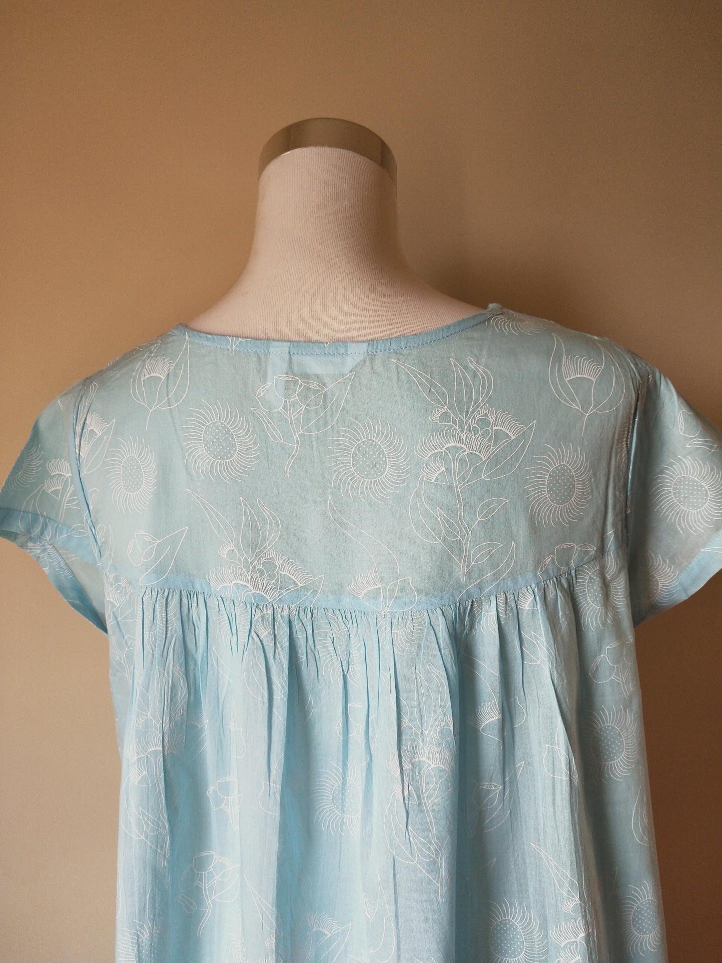 French Country Nightwear Cotton Voile Nightie FCW161V Australia