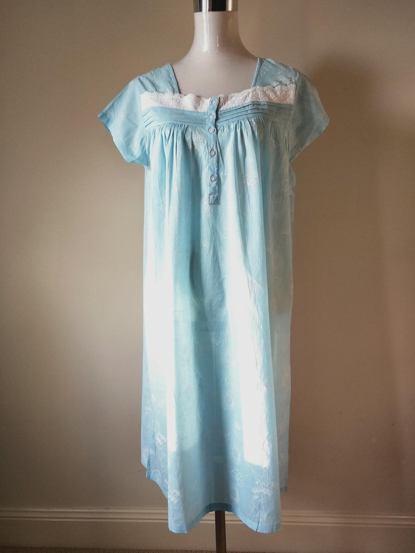 French Country Nightwear Cotton Voile Nightie FCW161V Australia