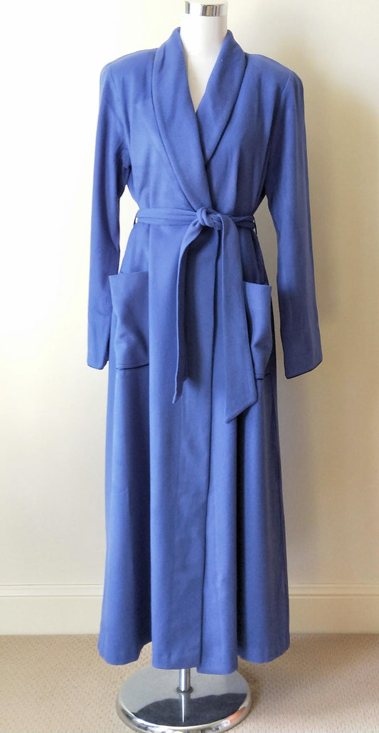 Ginia Kaye Jones Cashmere & Wool Shawl Collar Dressing Gown KCG609 | ladies women's woollen dressing gowns online Australia | wool dressing gowns for women Australia