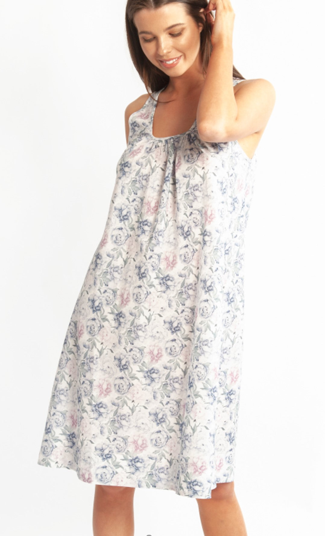 Love & Lustre cotton silk nightie | ladies summer cotton and silk nightie Australia | Women's cotton and silk nightie Australia | women's luxury summer cotton silk nightdress Australia