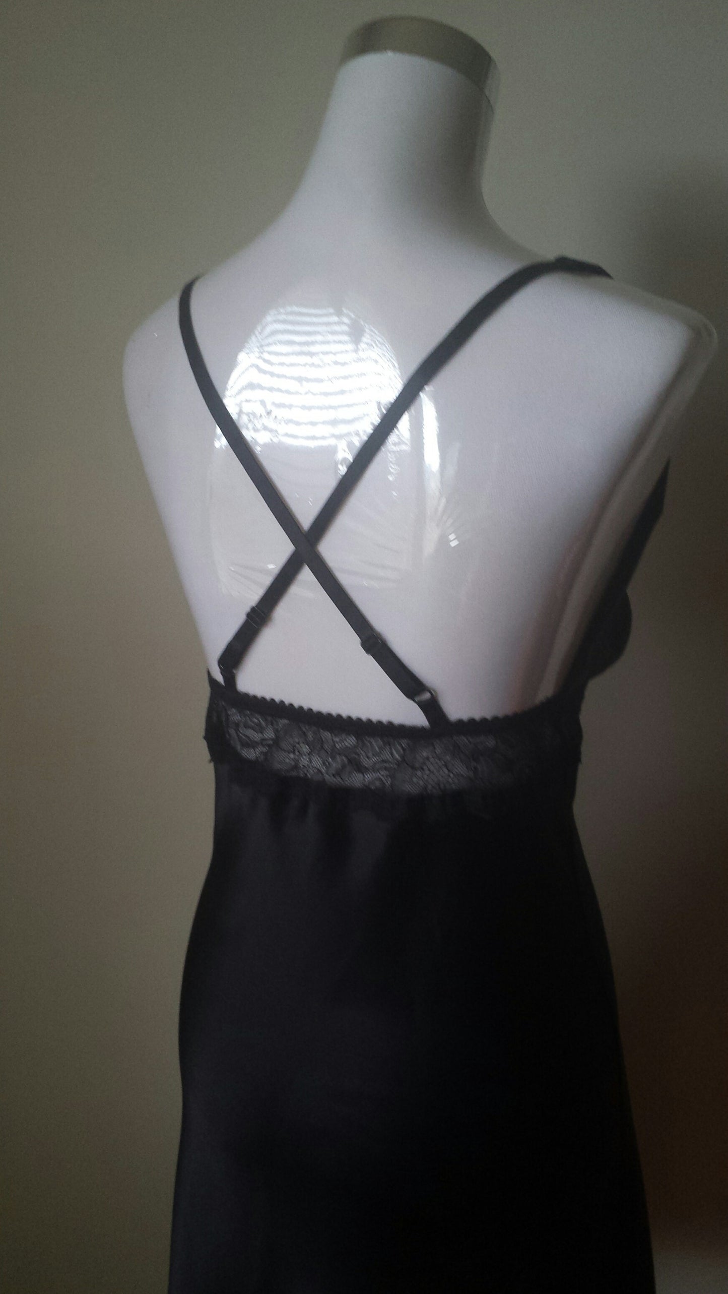 Sally Jones Deep V Neck Silk Nightie