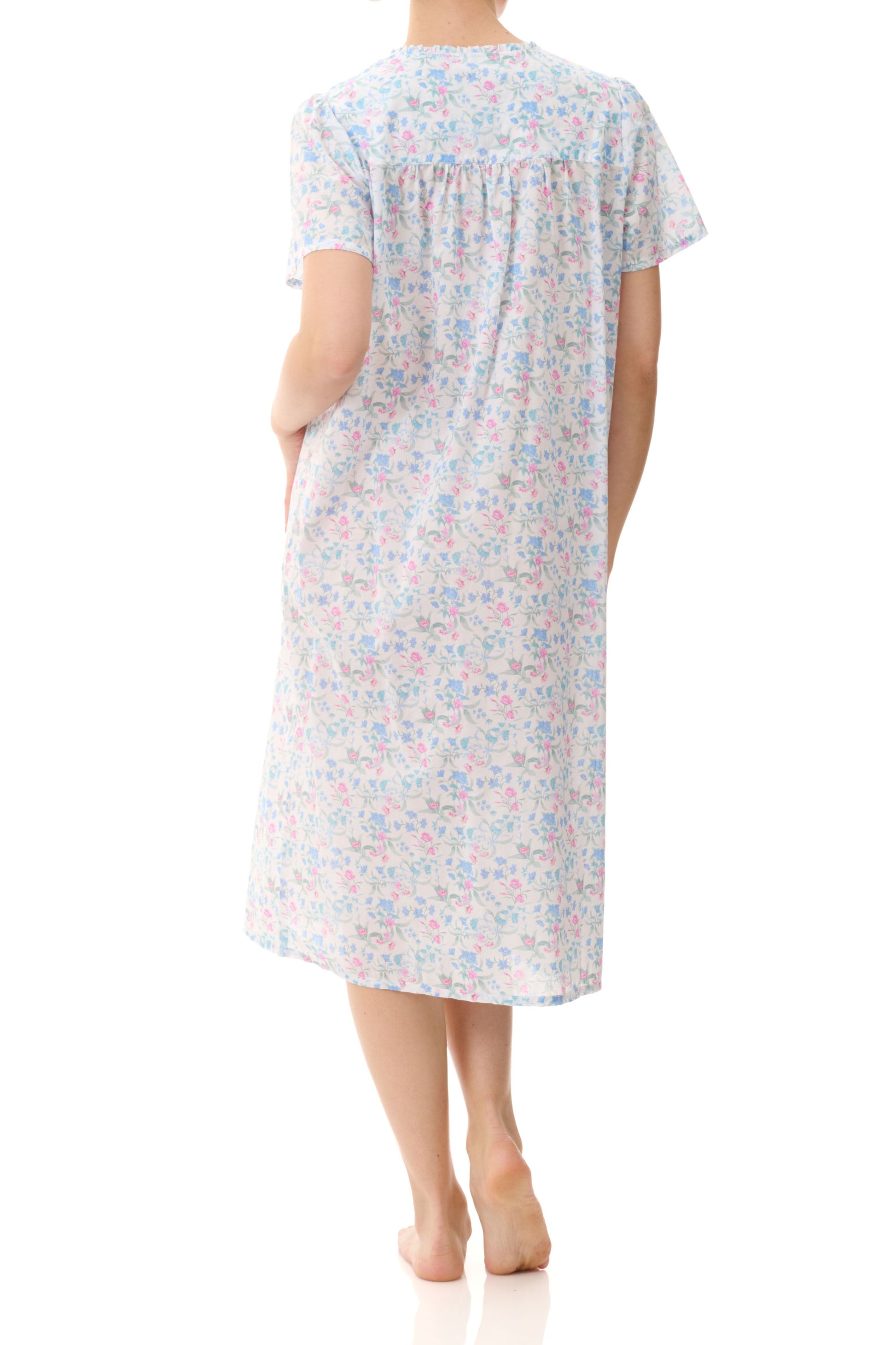 Givoni nightwear pure cotton lawn summer nightie Maisie online Sydney Australia | longer length summer cotton nightie Australia