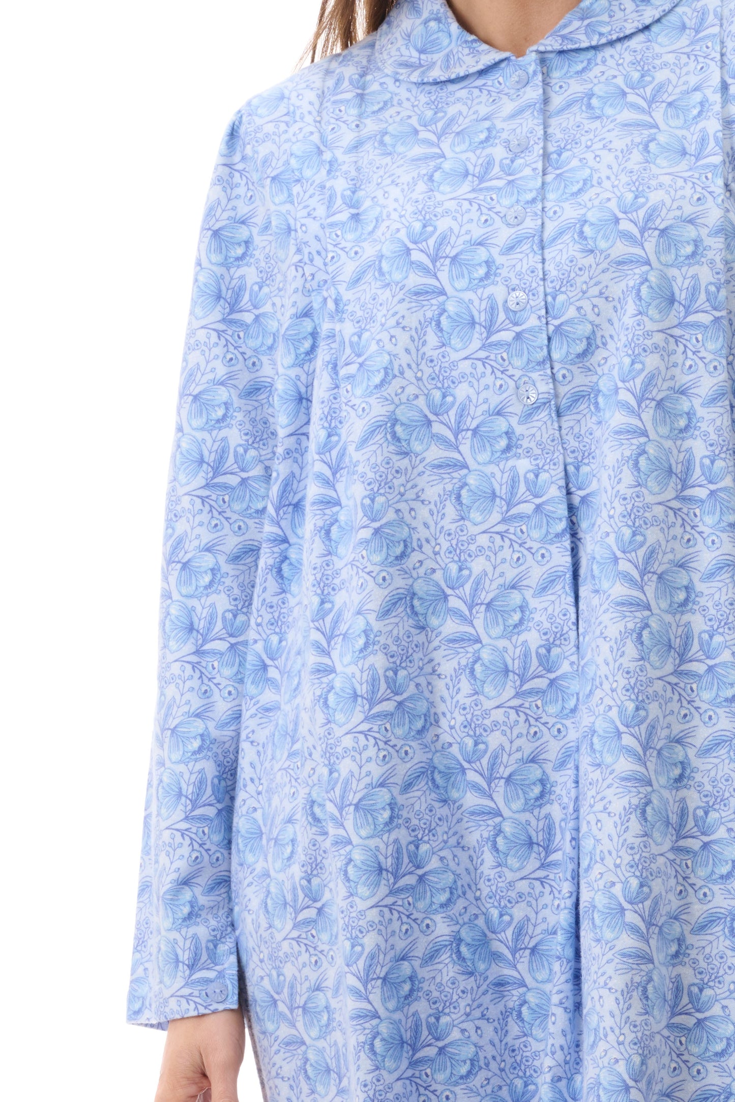 Givoni Kora Long Cotton Flannelette Winter Nightie  7FL83K