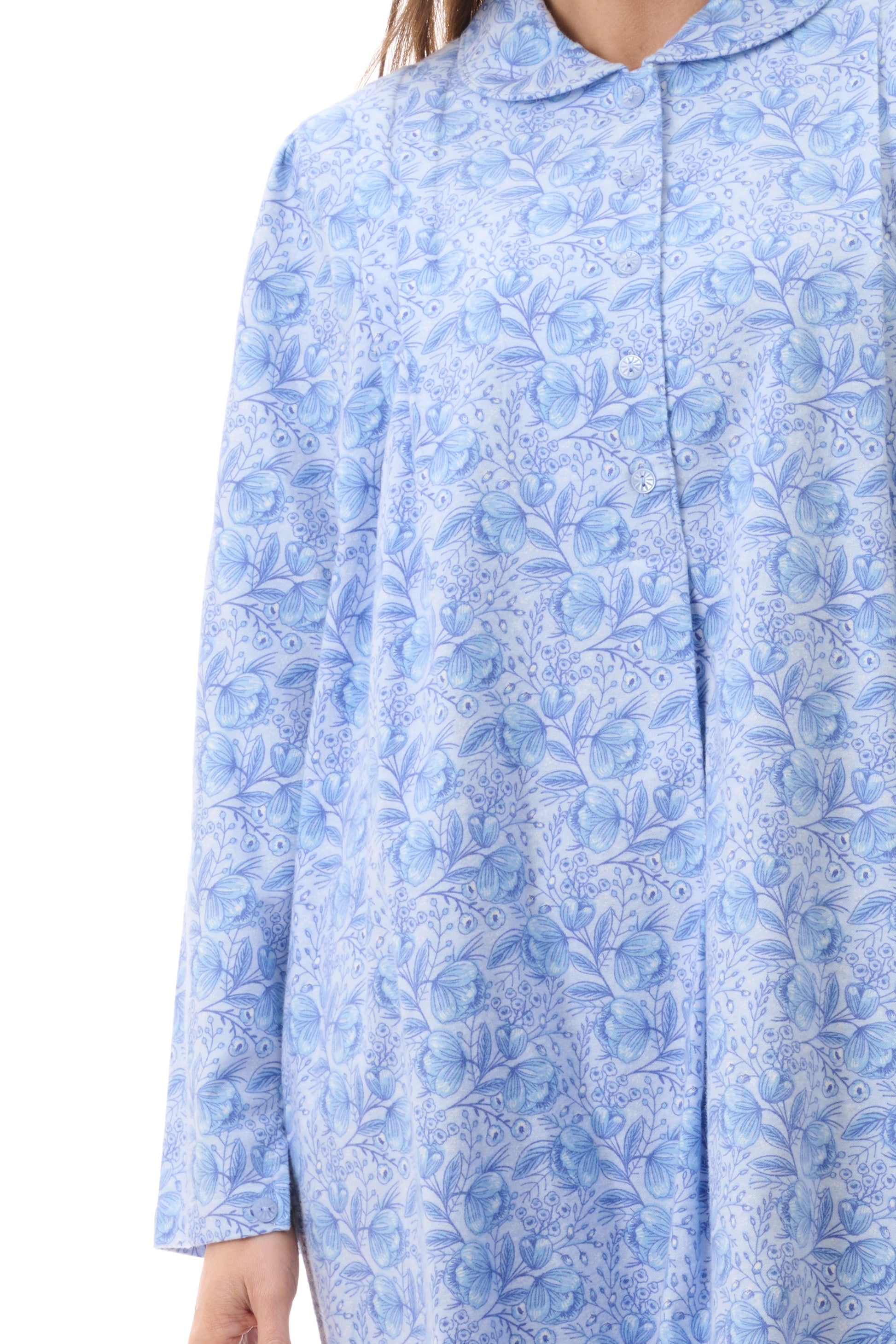 Givoni Kora Long Cotton Flannelette Winter Nightie  7FL83K
