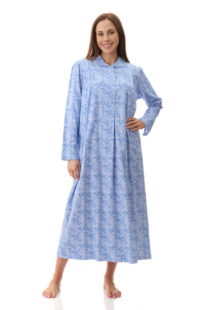 Givoni Kora Long Cotton Flannelette Winter Nightie  7FL83K