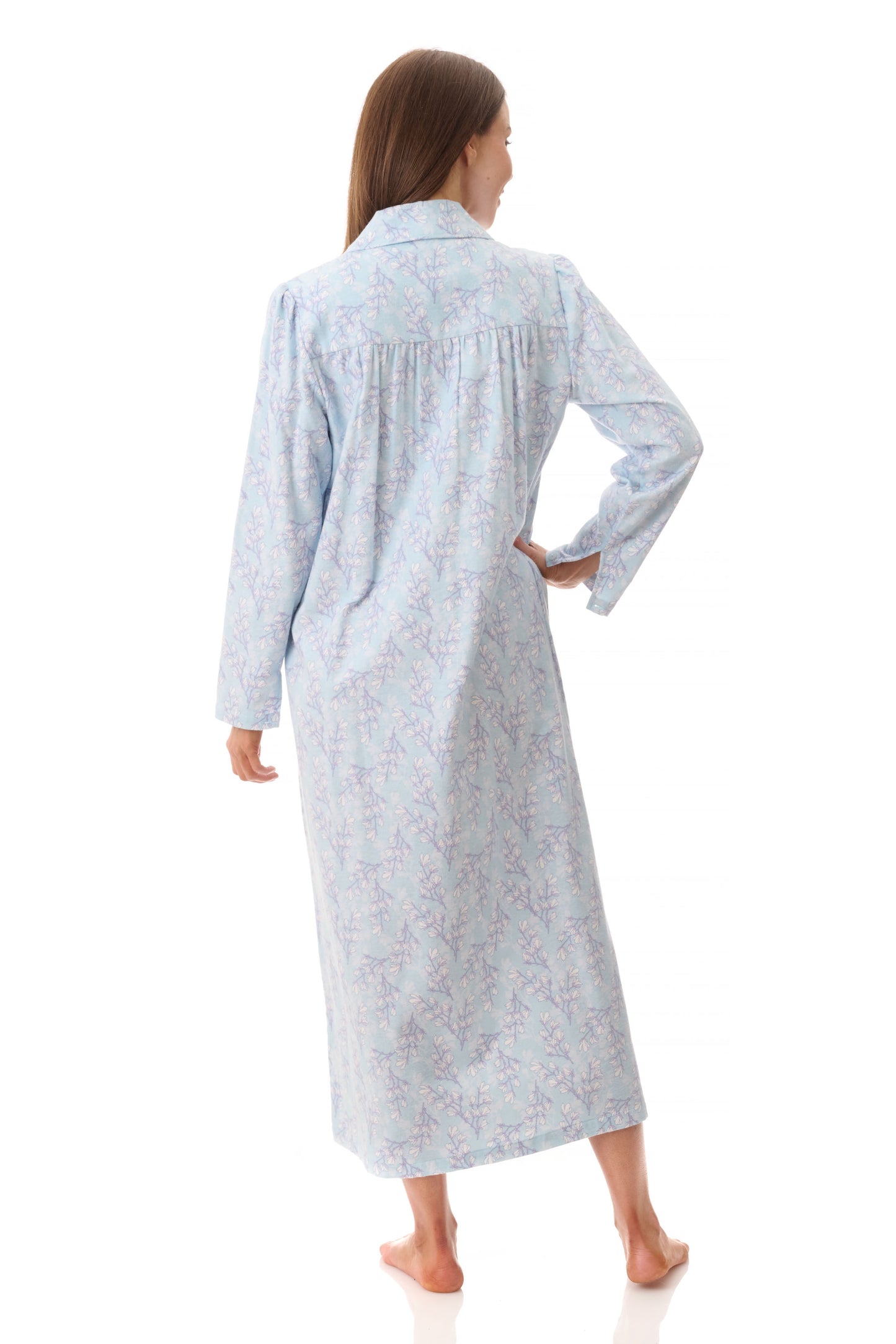 Givoni Jamie Long Cotton Flannelette Nightie 7FL88J