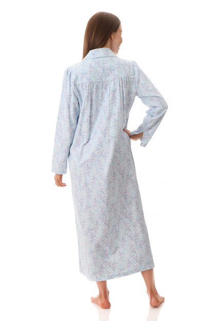 Givoni Jamie Long Cotton Flannelette Nightie 7FL88J