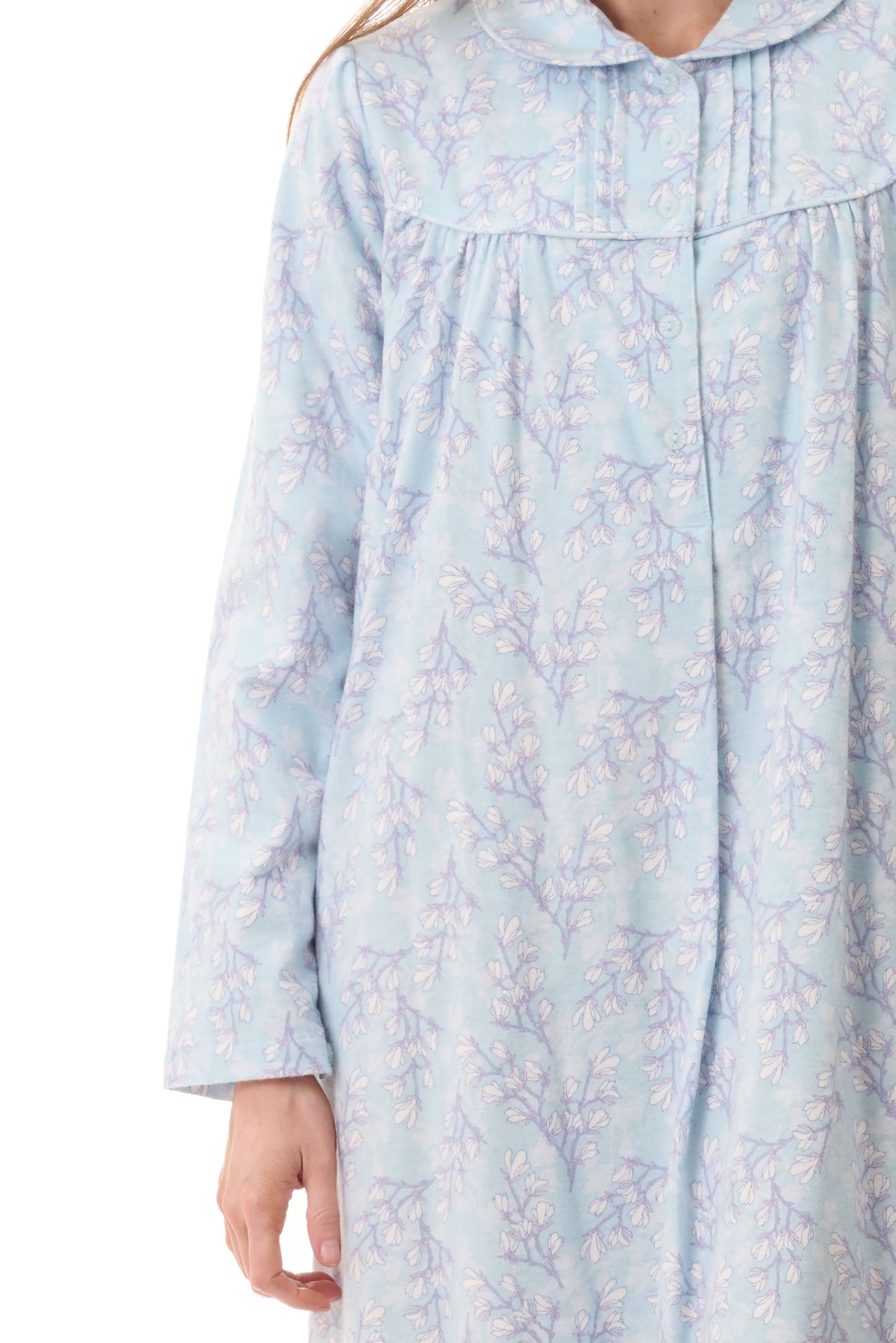 Givoni Jamie Long Cotton Flannelette Nightie 7FL88J