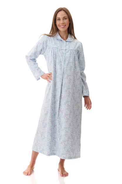 Givoni Jamie Long Cotton Flannelette Nightie 7FL88J
