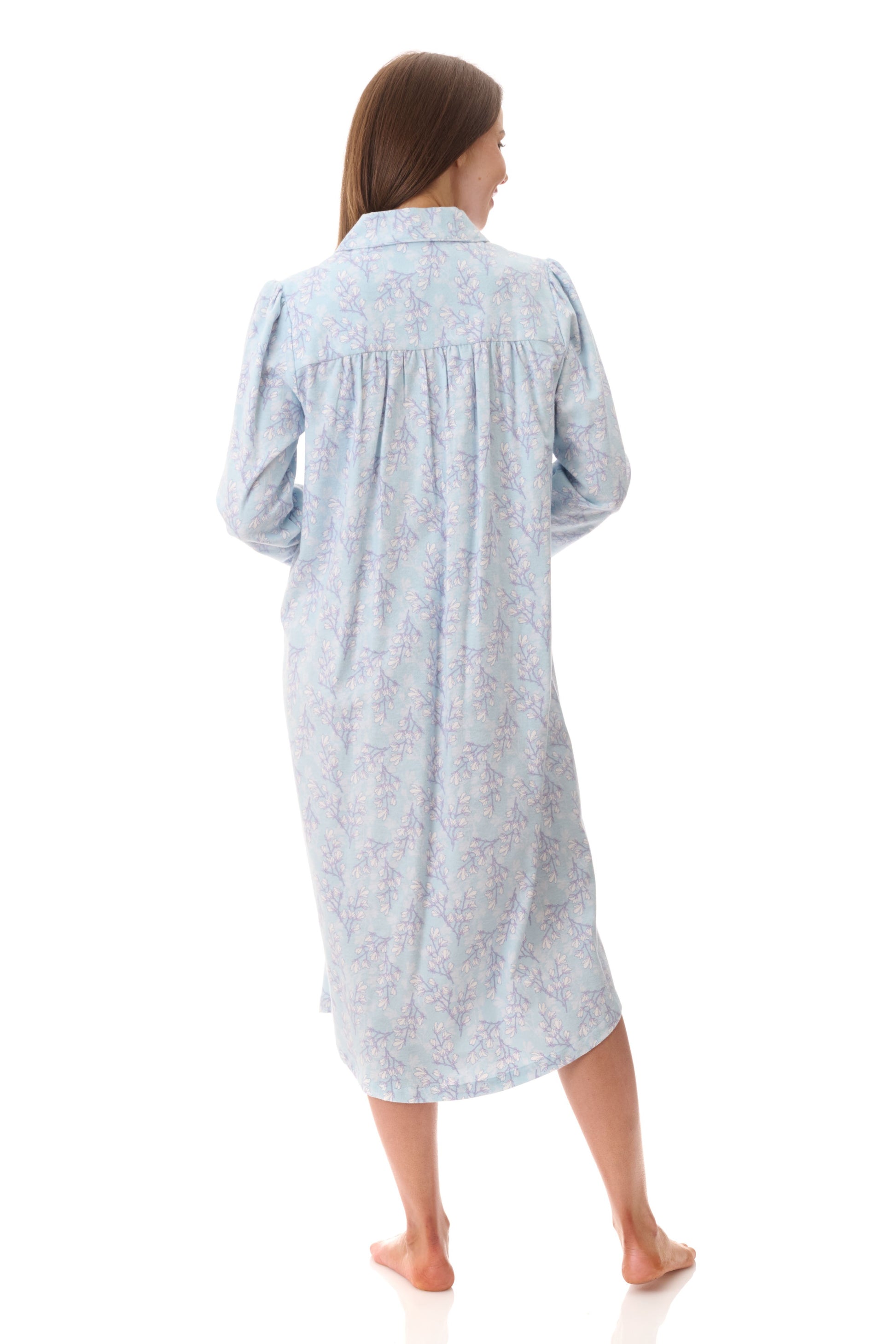 Givoni Jamie Mid Length Cotton Flannelette Nightie 7FL92J