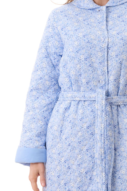 Givoni Katie Mid Length Quilted Cotton Button Gown 7QP31K