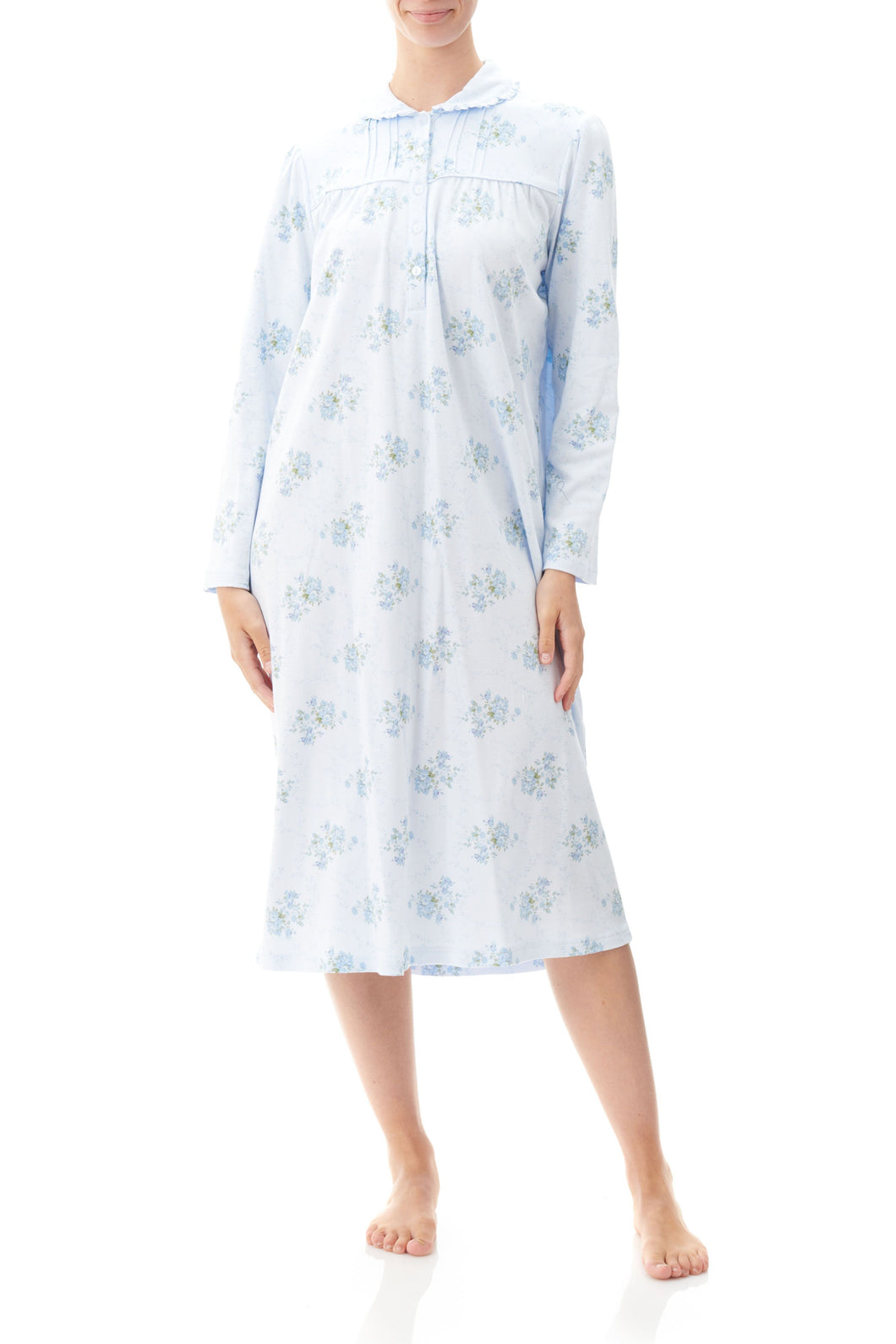 Givoni Arabella Cotton Interlock Mid Length Nightie 9LK28A Australia | Givoni pure cotton nighties