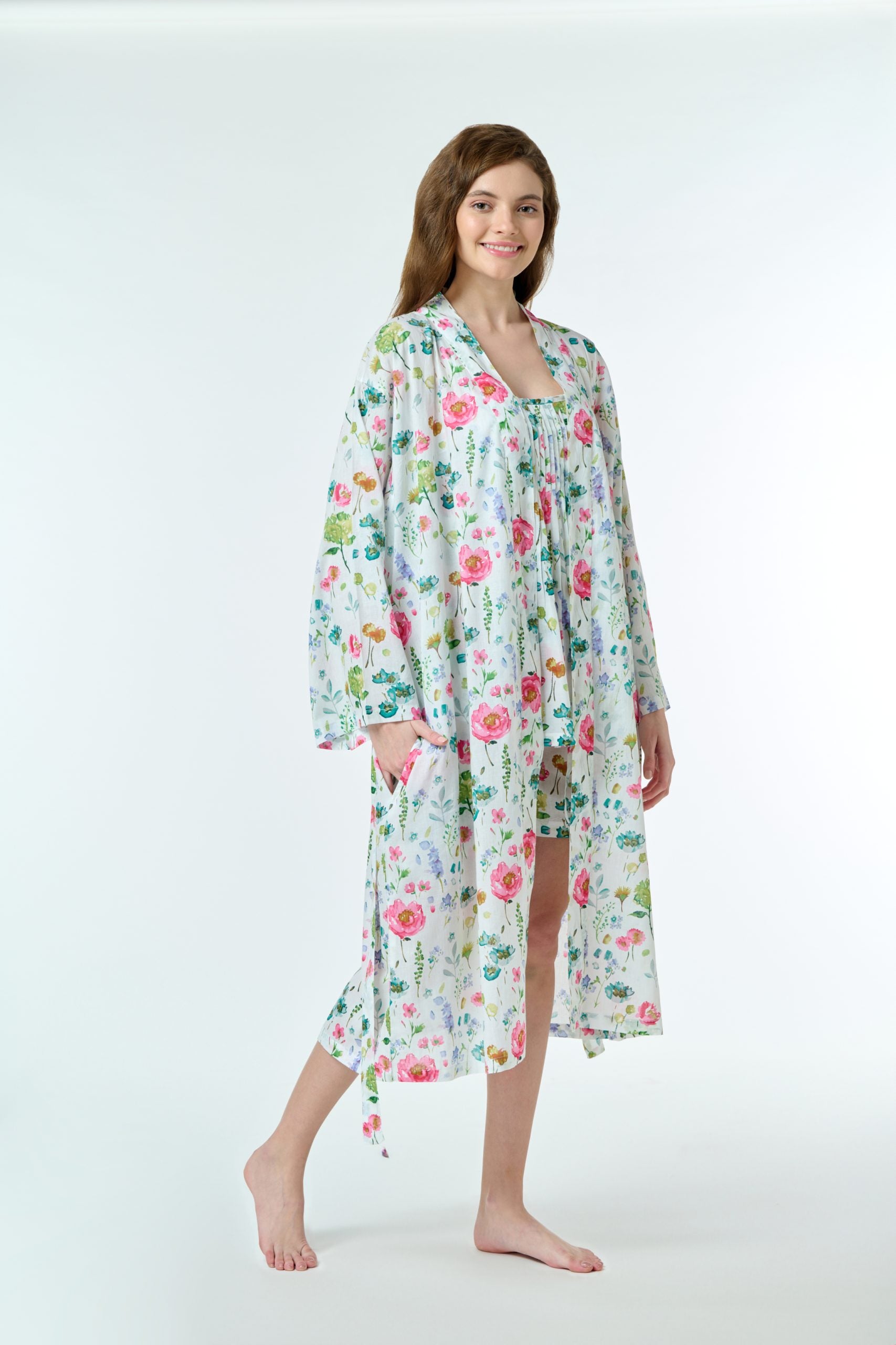 Women's pure cotton dressing gown Australia