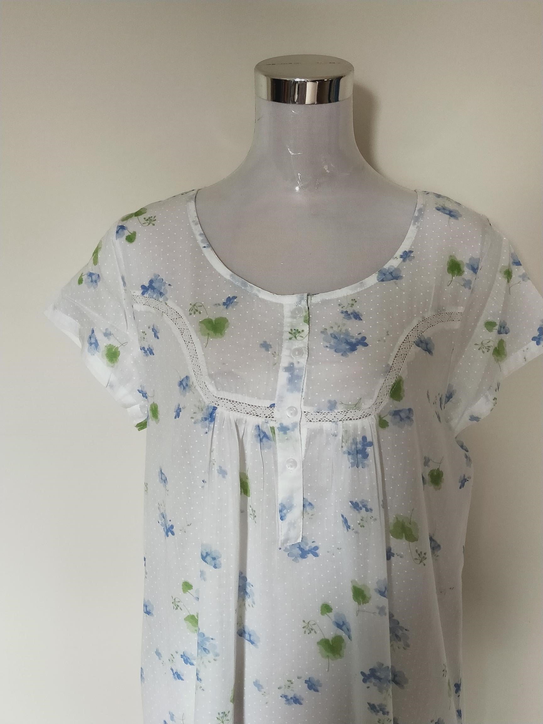 French Country Cotton Voile Nightie Australia