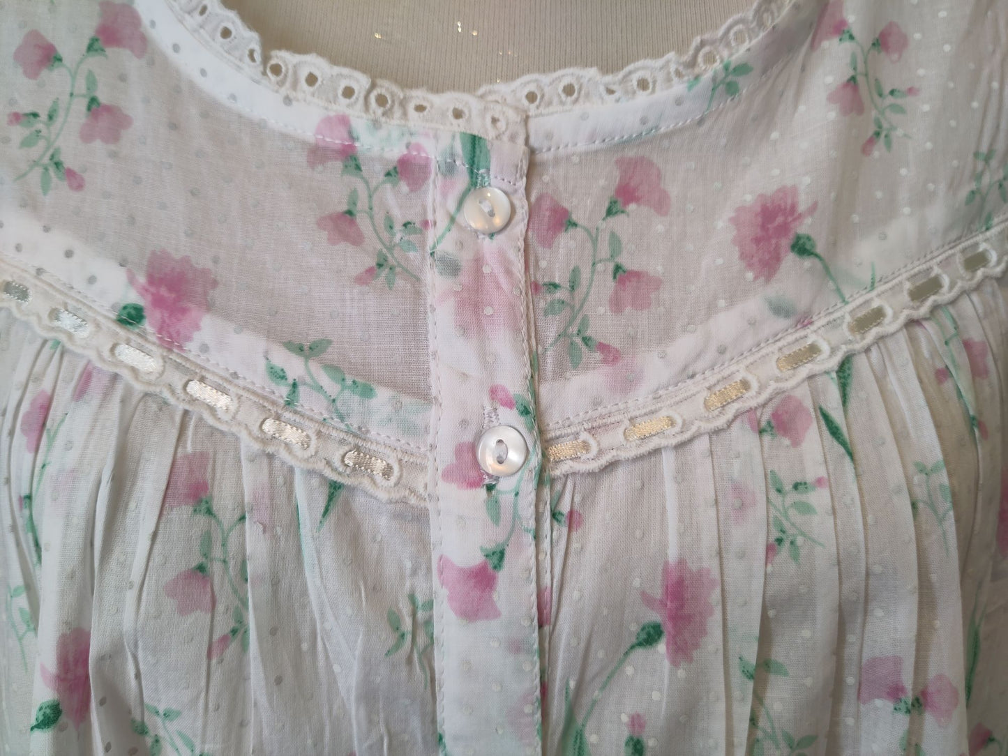 French Country Pressed Flower Cotton BrunchcoatFCD122V