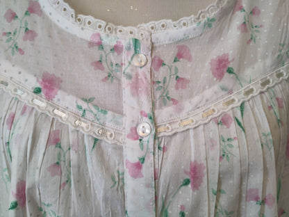 French Country Pressed Flower Cotton BrunchcoatFCD122V
