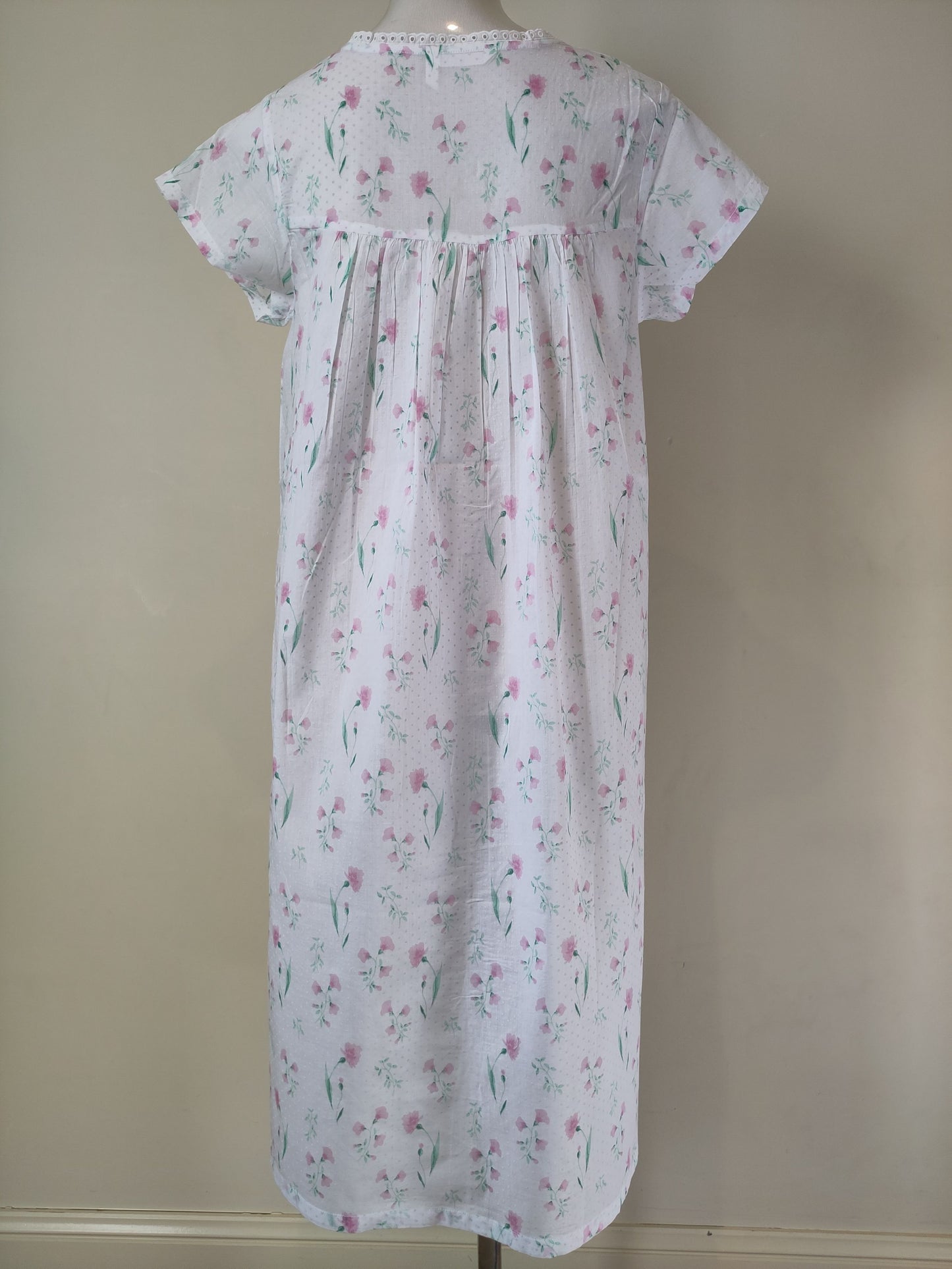 French Country Pressed Flower Cotton BrunchcoatFCD122V