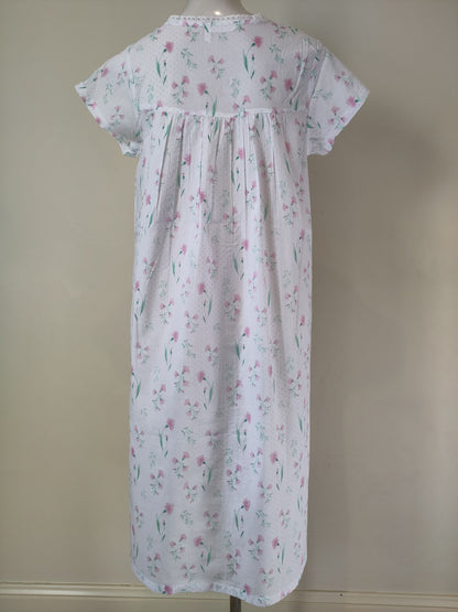 French Country Pressed Flower Cotton BrunchcoatFCD122V