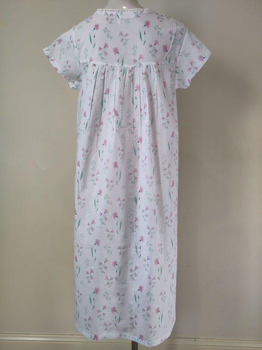 French Country Pressed Flower Cotton BrunchcoatFCD122V
