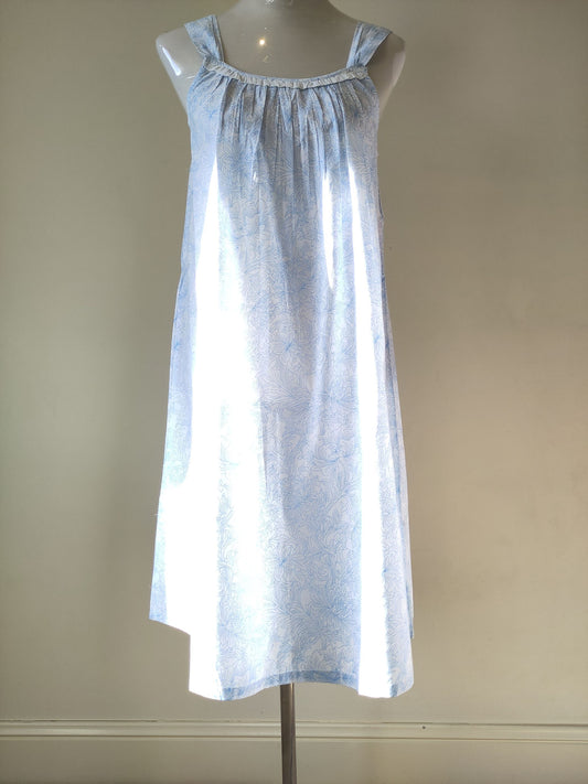 Pure cotton nighties - French Country French Toile Strappy Cotton Nightie FCD136