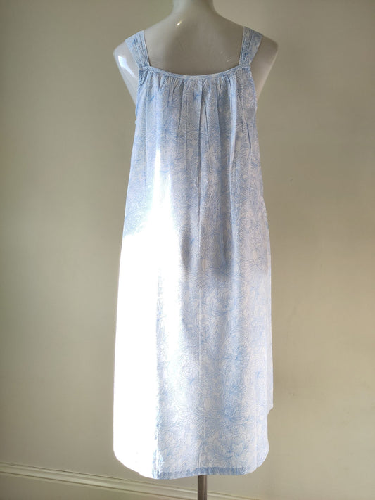 Pure cotton nighties - French Country French Toile Strappy Cotton Nightie FCD136