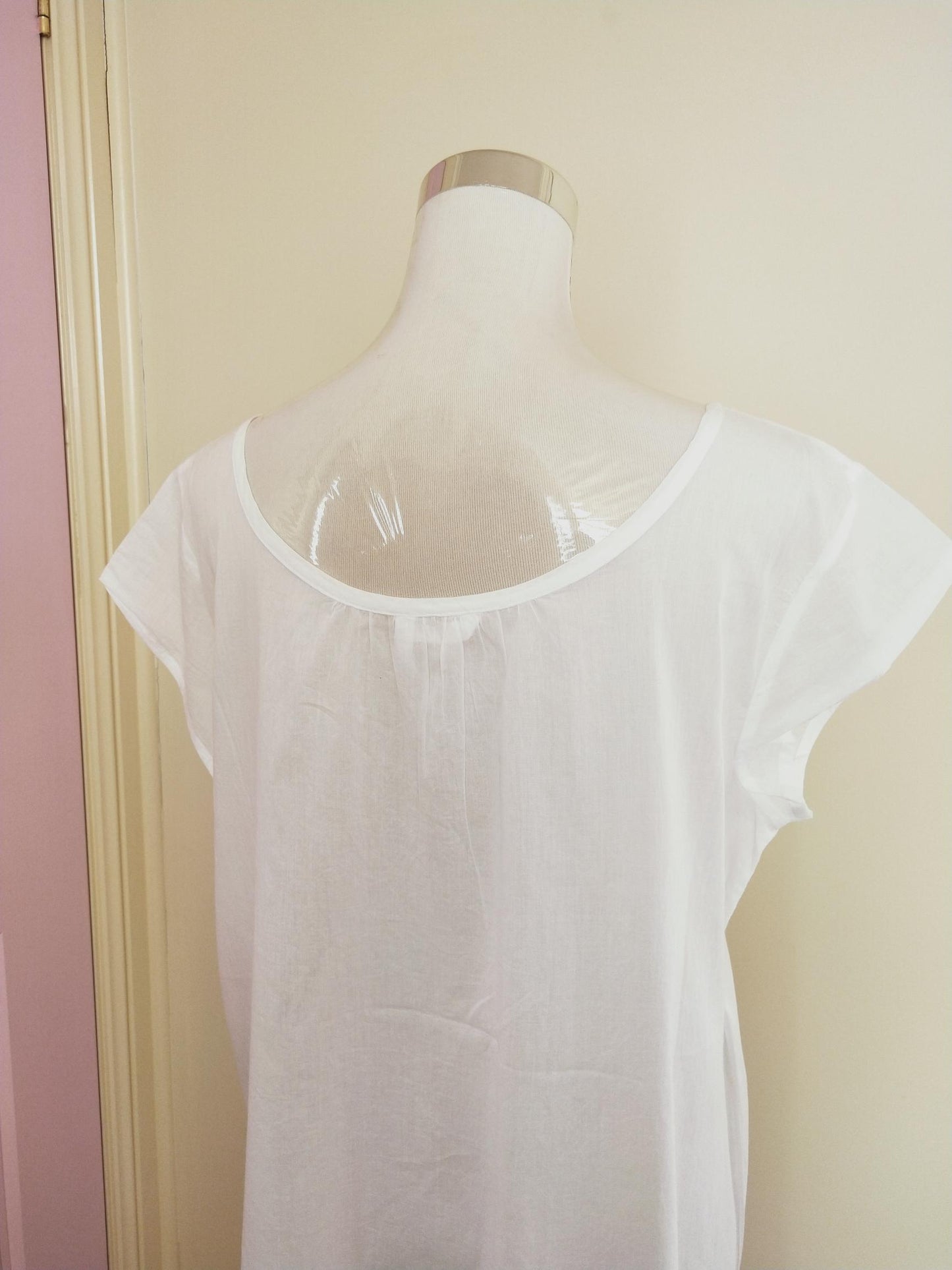 French Country white cotton voile nightie online Sydney Australia