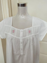 Load image into Gallery viewer, French Country pure cotton white nightie online Sydney Australia FCY171