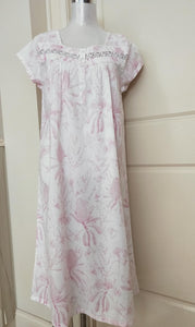 French Country Nightwear Pure Cotton Nightie in Blush Banksia online Sydney Australia FCY182