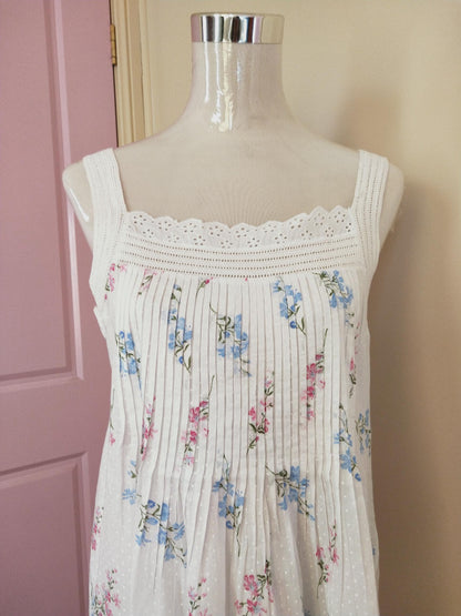 French Country Strappy cotton voile summer nightie online Sydney Australia FCY240V