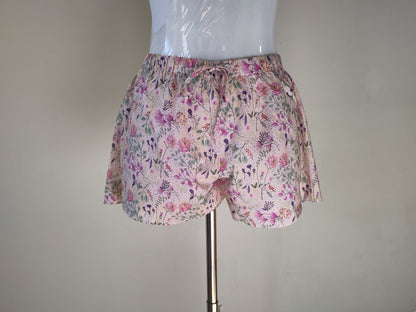 Morning Honey Cotton pajama short Ditzy Blossom print