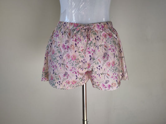 Morning Honey Cotton pajama short Ditzy Blossom print