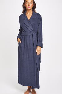 Ladies pure merino wool winter dressing gown Australia | Ladies pure wool robe Australia