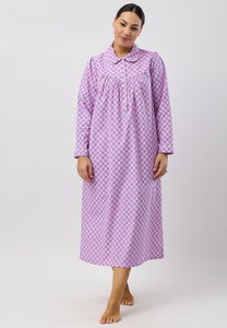 Schrank Long Cotton Flannelette in Pink SK612L5