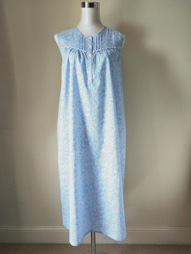 Givoni Vienna Blue Mid Length Cotton Nightie 8BV66V