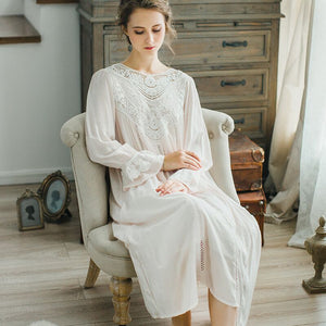 Victorian Style Ladies Cotton Nightgown YH2019 - Matilda Jane Lingerie & Sleepwear