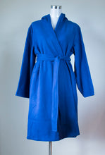 Load image into Gallery viewer, Ladies cotton rich hooded fleece dressing gown Australia | Ladies winter fleece dressing gown Australia | Warm ladies winter dressing gown Australia 