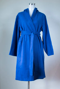 Ladies cotton rich hooded fleece dressing gown Australia | Ladies winter fleece dressing gown Australia | Warm ladies winter dressing gown Australia 
